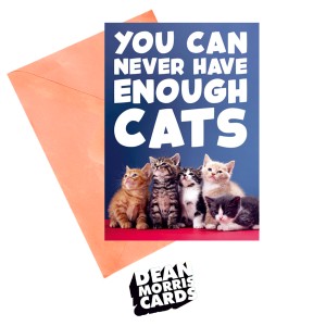 Поздравителна картичка с котки